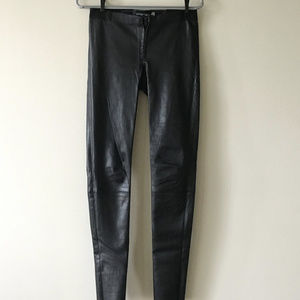 Alice & Olivia Zip Front Lambskin Leather Size 6